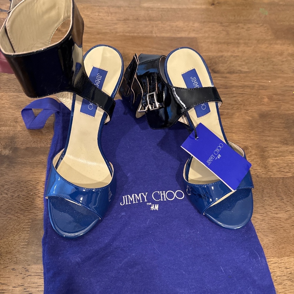 Jimmy Choo for H&M Patent Leather Heels Size 8